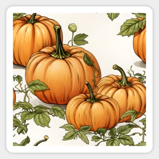 Pumpkin Pattern 6 Sticker